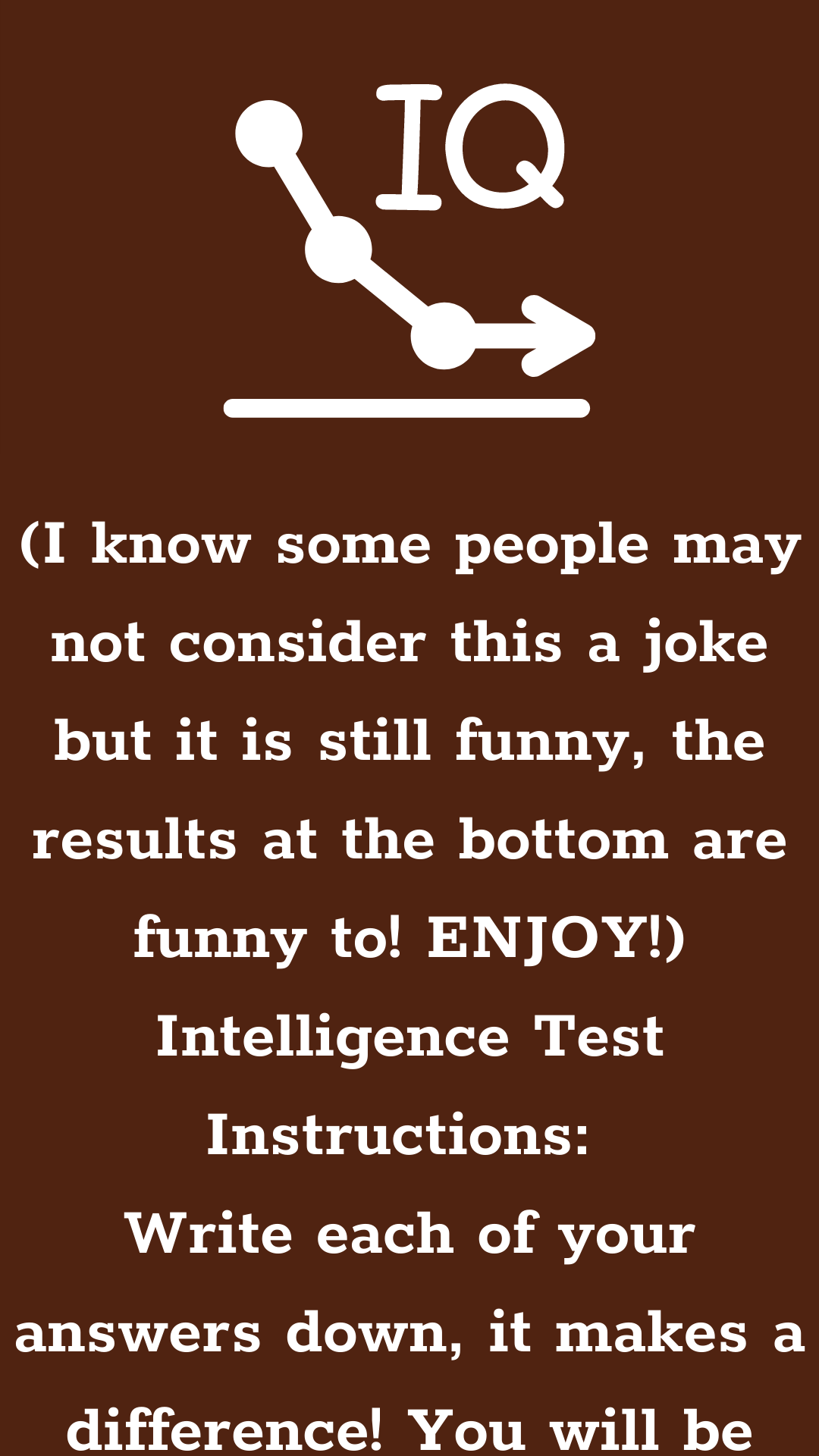 IQ TEST - Funny Long Jokes